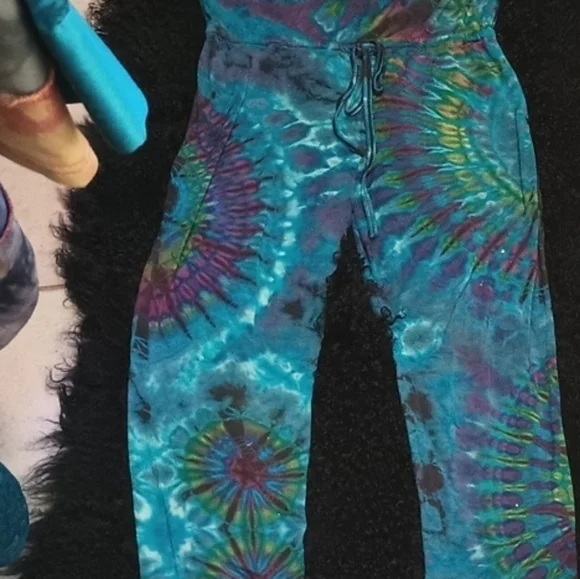Vibrant Tie-Dye Jumpsuit - Picture 4 of 7
